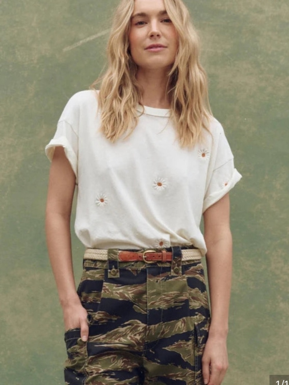 The Great daisy boxy crew tee